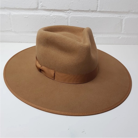 Lack Of Color Caramel Tan Rancher Hat Medium 57cm Wool Western BNWT - Picture 7 of 10